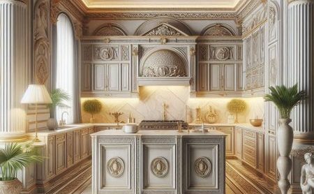 کابینت نئوکلاسیک؛ جدیدترین ترند در طراحی آشپزخانه‌های مدرن و کلاسیک